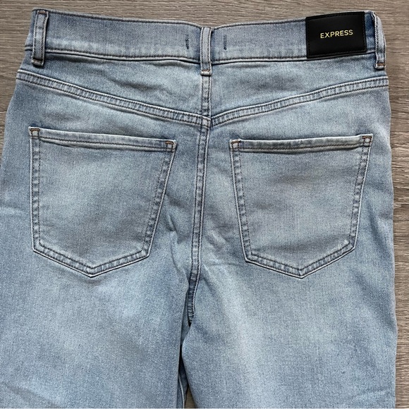 *EXPRESS High Rise Straight Ankle Button Jeans Sz 6L - Picture 8 of 8